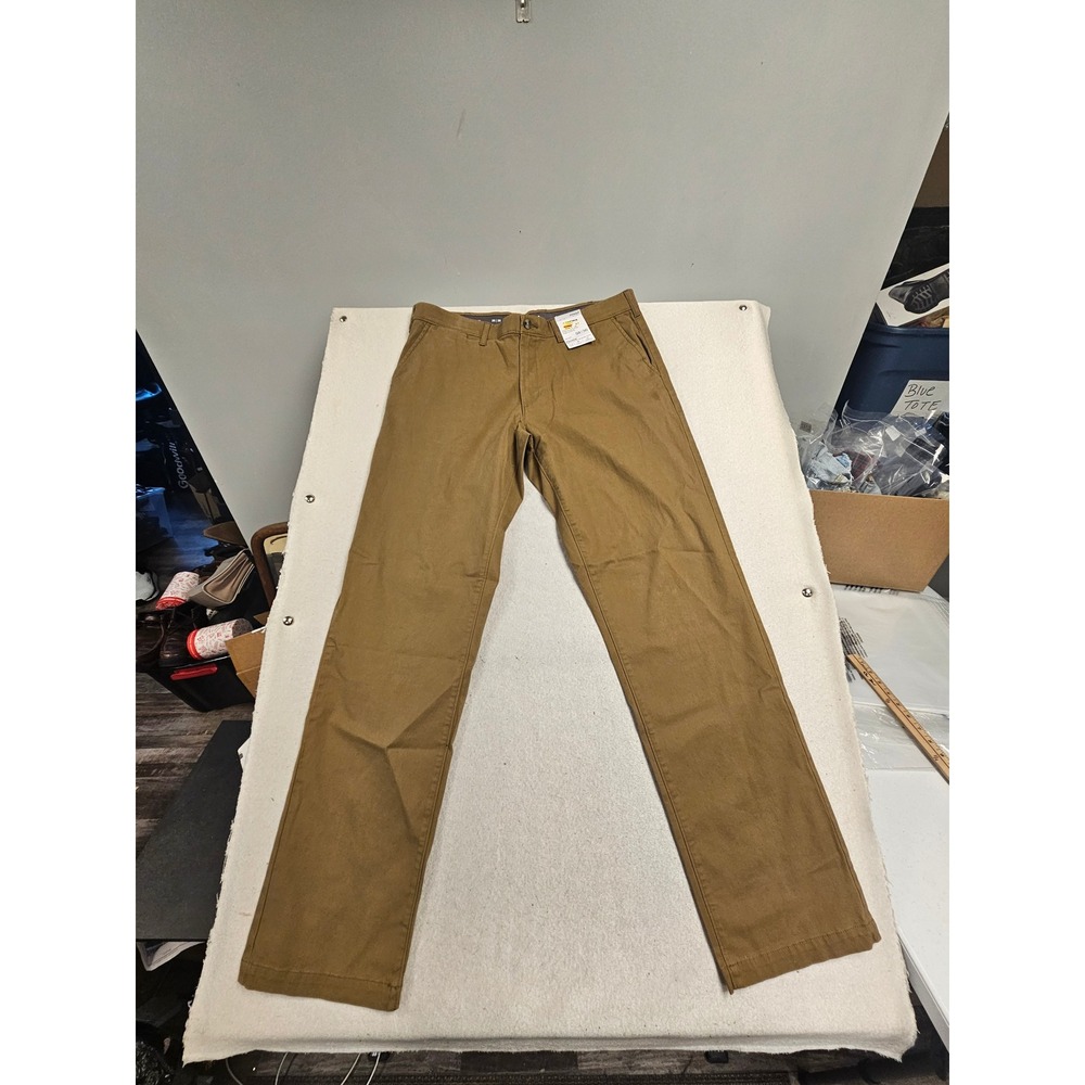 Sonoma Goods For Life Mens Flexwear Straight Fit Pants Brown 38x36 NWT